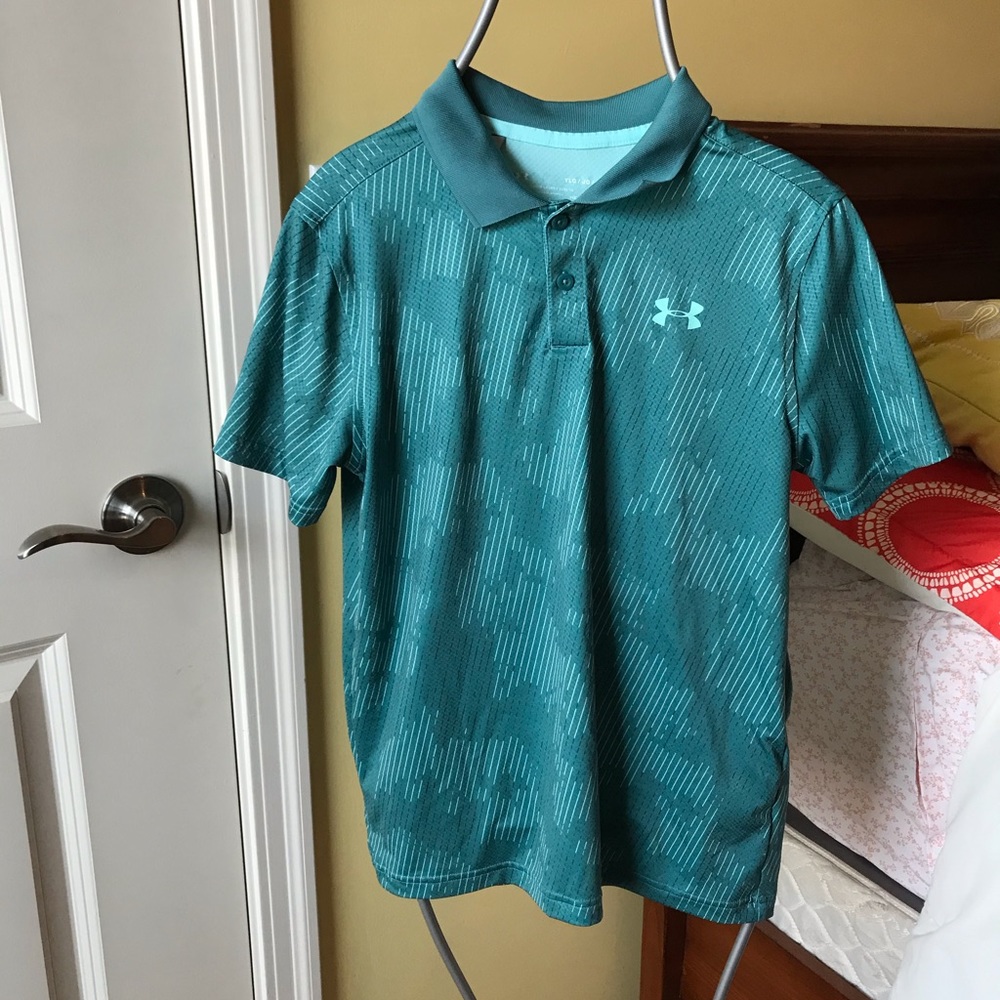 Boys under armour golf shirt